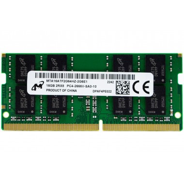 Модуль памяти для ноутбука SODIMM DDR4 16GB PC21300 2666МГц MICRON MTA16ATF2G64HZ-2G6E1